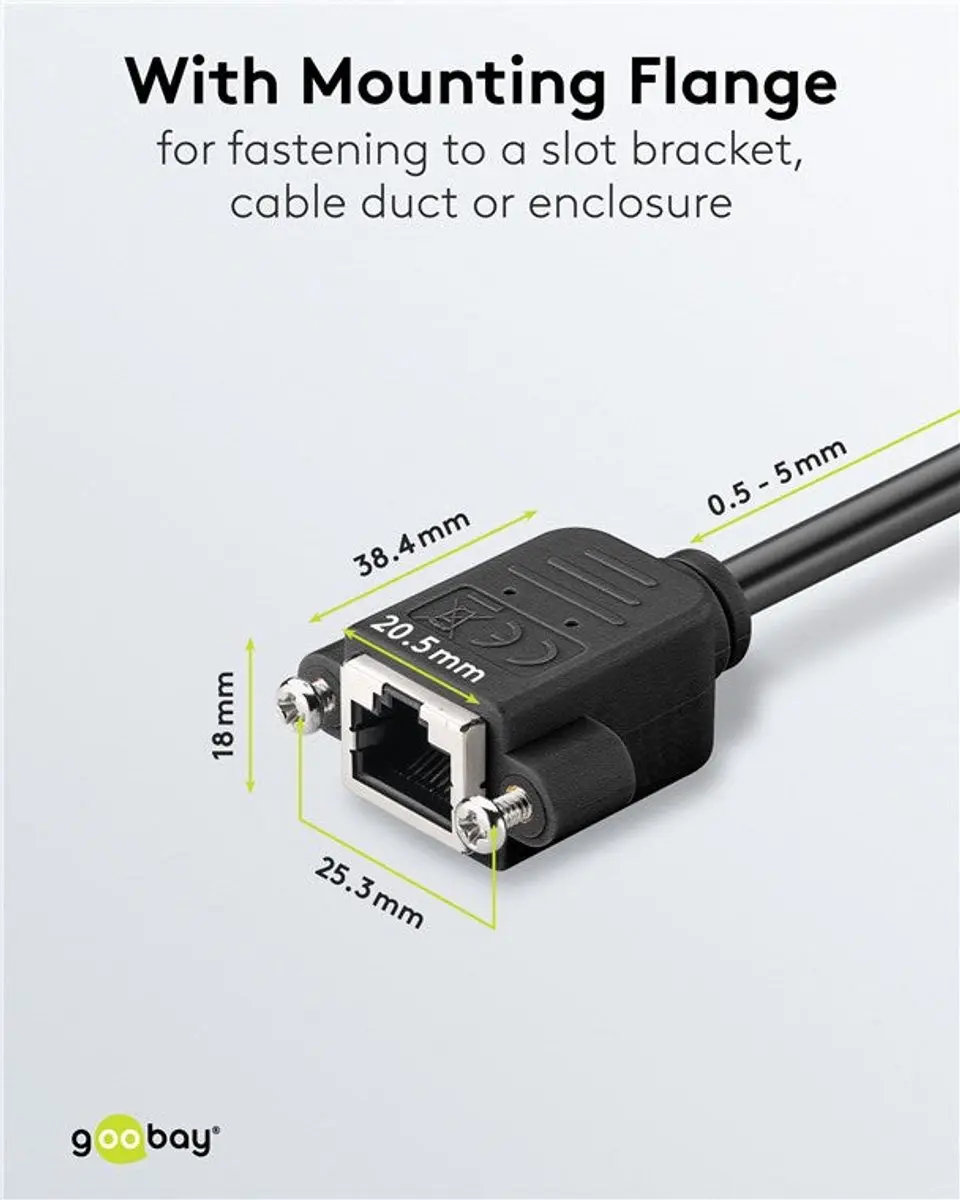 Goobay CAT 6A S/FTP Verlengkabel 65642 - Zwart