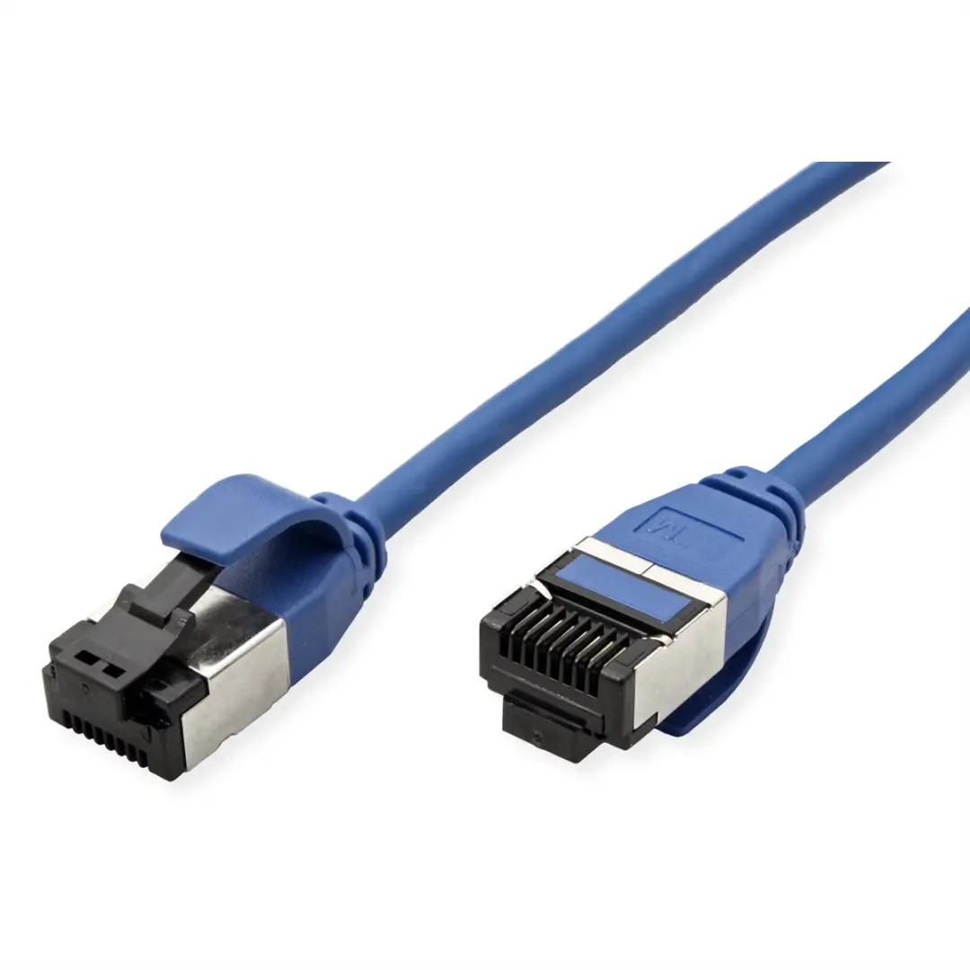 Roline U/FTP Patchkabel Cat.8 Klasse I - 3m - Blauw