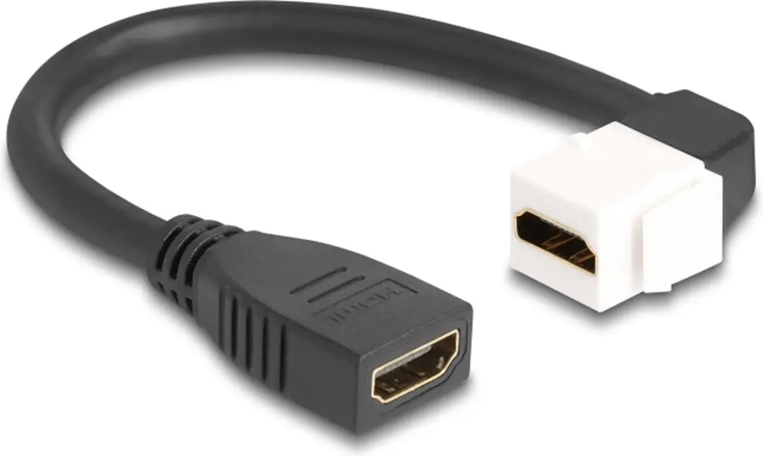 Delock HDMI Haaks Keystone Module 90321 - 8K 60Hz HDR - Wit