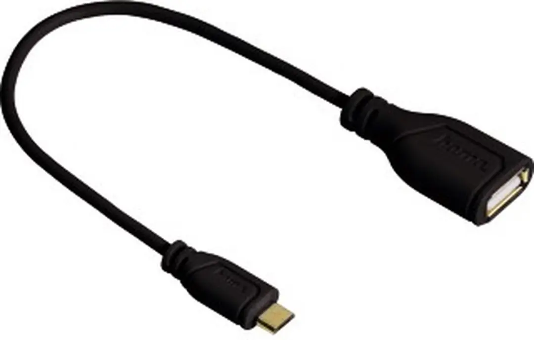Hama-Micro-USB-OTG-adapterkabel-verguld-zwart-0-15-m