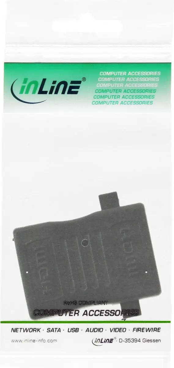 InLine HDMI Koppelstuk 1.4 4K30Hz - Zwart
