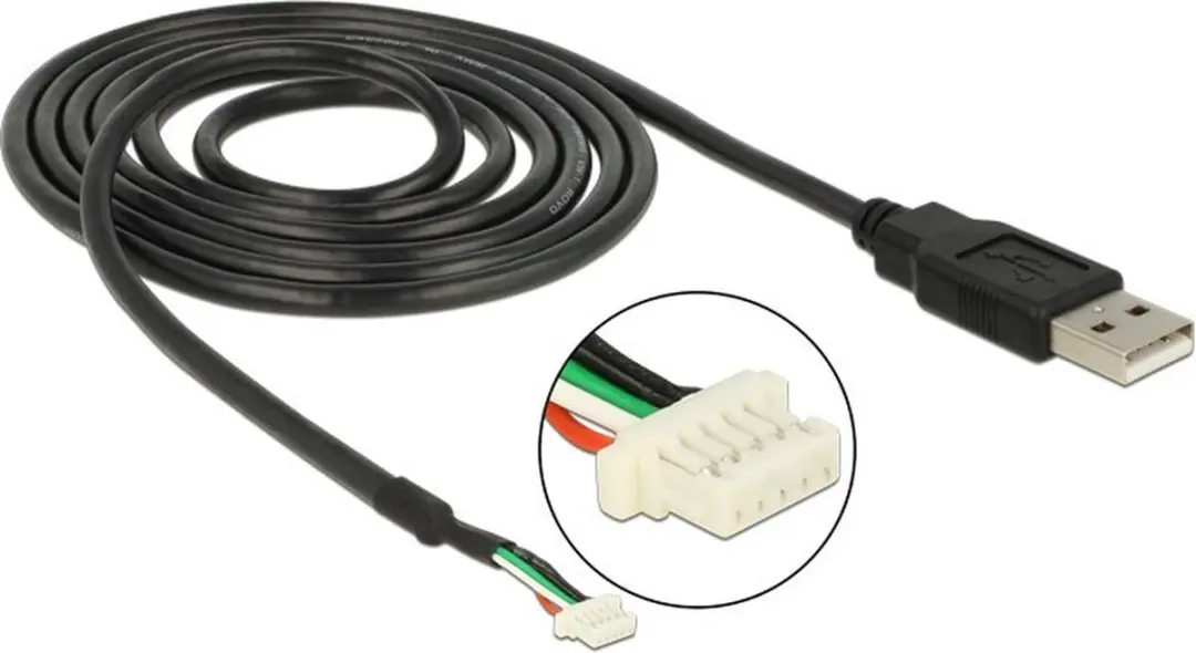 Delock USB 2.0 Kabel 5-pin Camera - 1.5m - Zwart