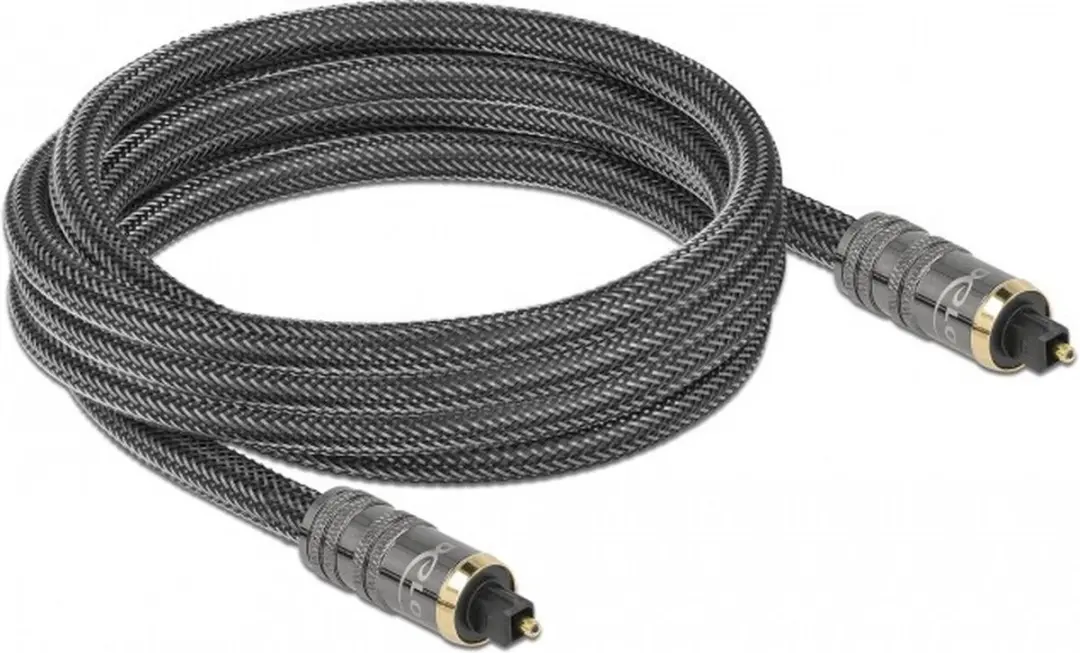 Delock TOSLINK Kabel Mannelijk - Mannelijk 3m - Antraciet