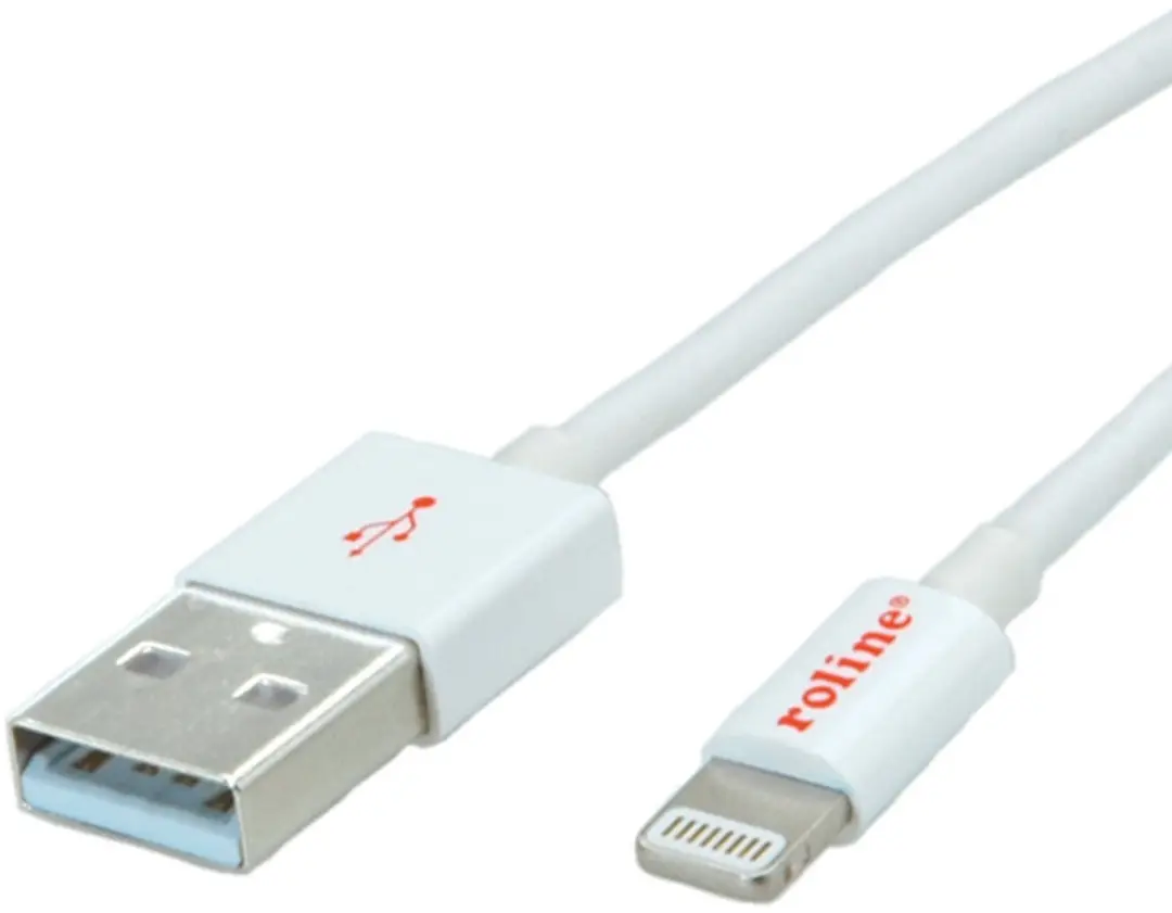 Roline 8pin naar USB 2.0 Kabel - 1,8m - Wit