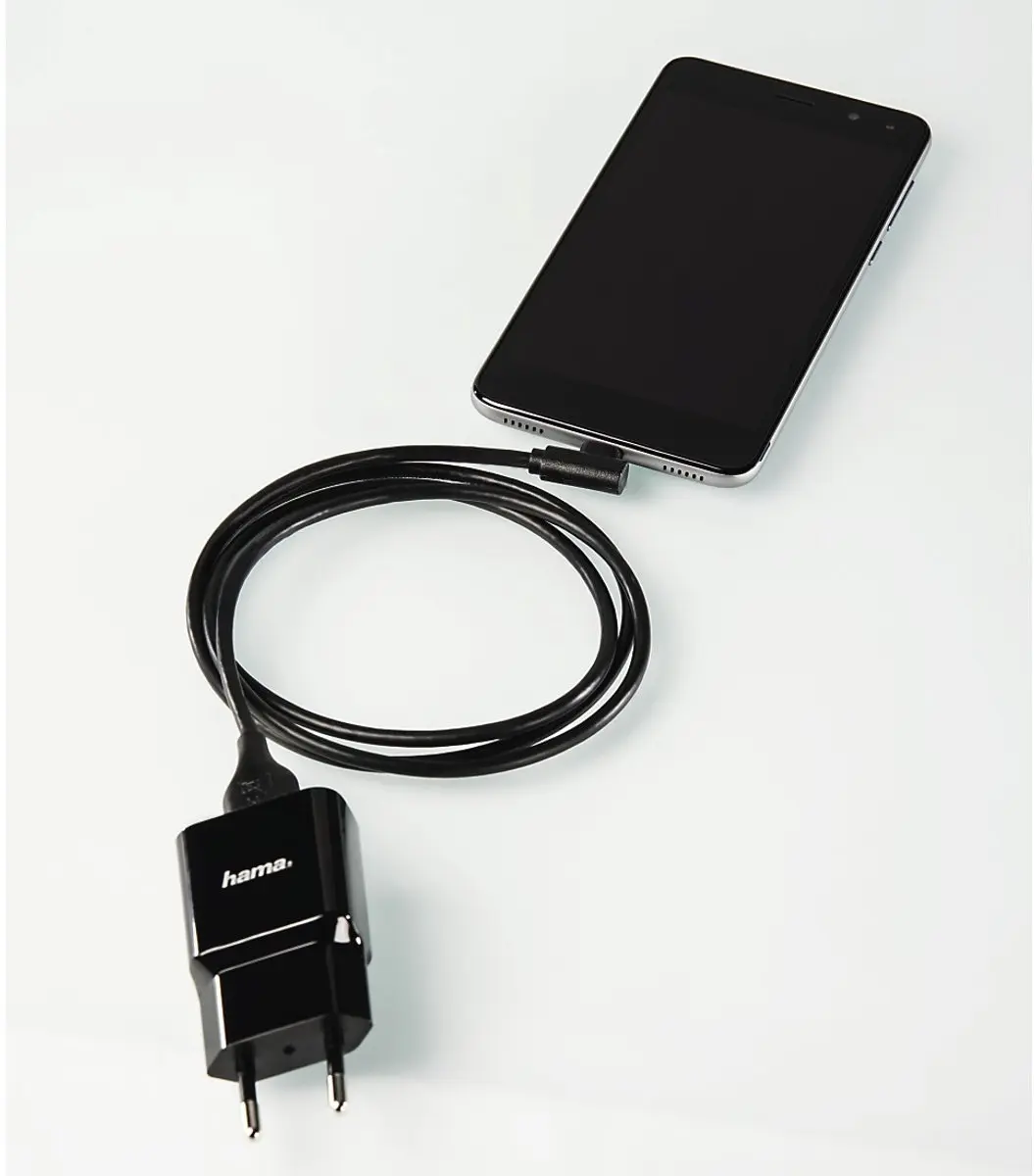 Hama USB-kabel 1m USB-A naar Micro-USB - Zwart