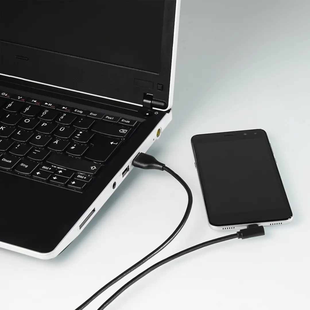Hama USB-kabel 1m USB-A naar Micro-USB - Zwart