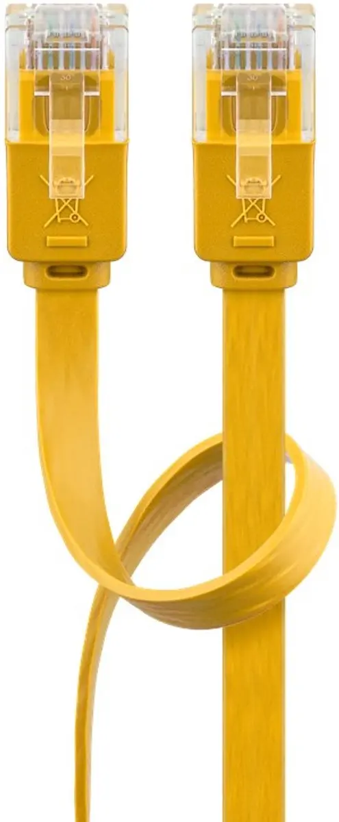 Goobay CAT6 Netwerkkabel RJ45 - Geel - 10 Stuks