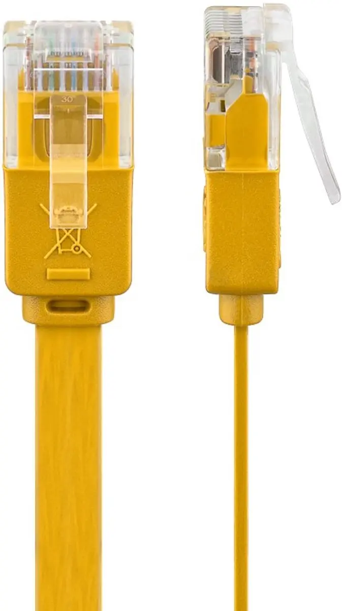 Goobay CAT6 Netwerkkabel RJ45 - Geel - 10 Stuks