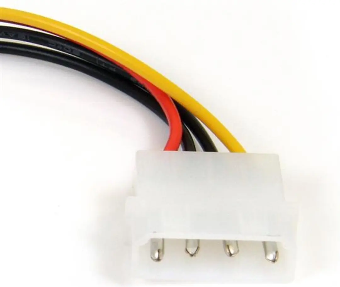 Startech SATAPOWADAPR SATA Stroomkabel - 15cm - Multicolor