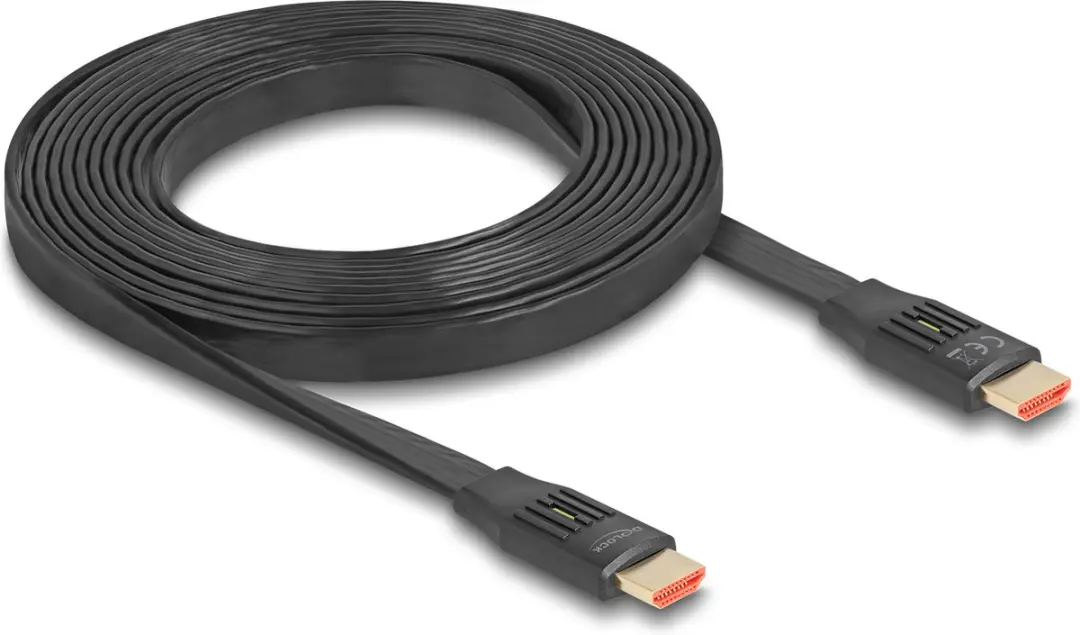 Delock High Speed HDMI Flat Ribbon Kabel 48 Gbps 8K 60Hz 3m