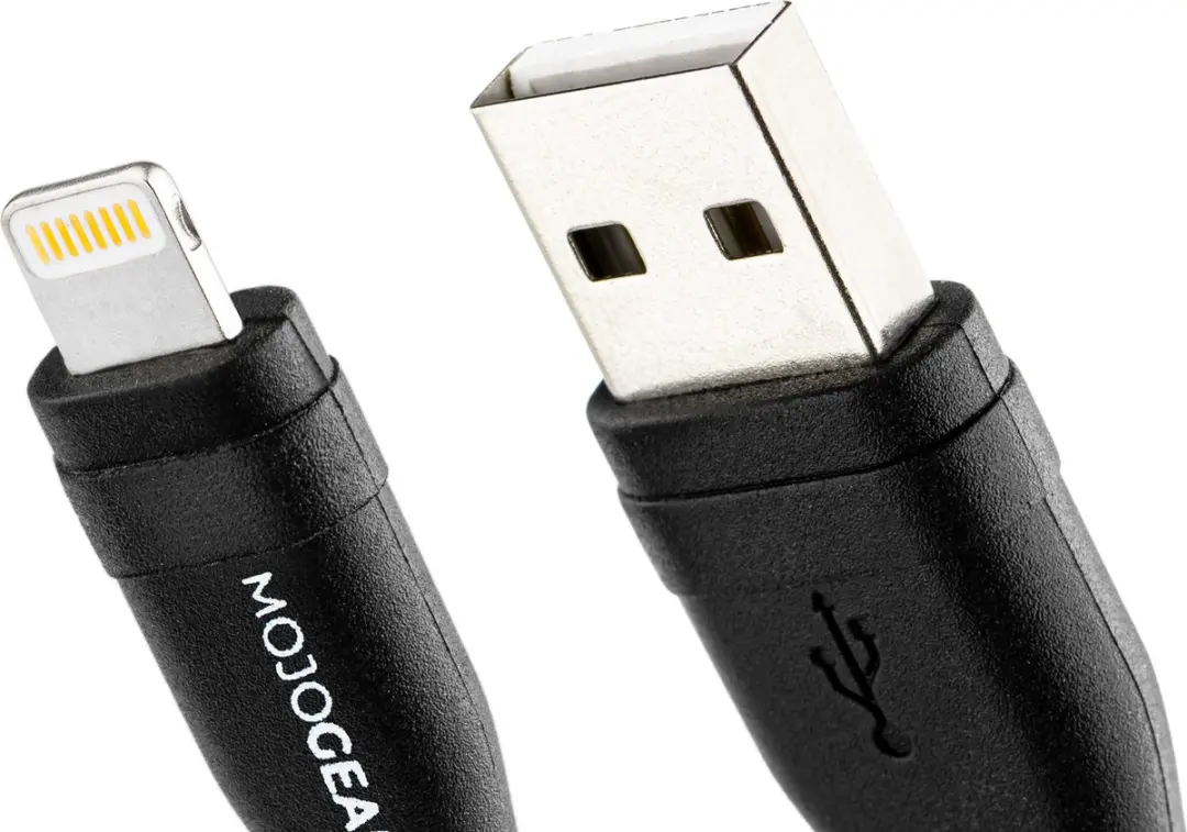 MOJOGEAR MG-14-DUO Lightning naar USB Kabel - 2x 1,5m - Donkergrijs