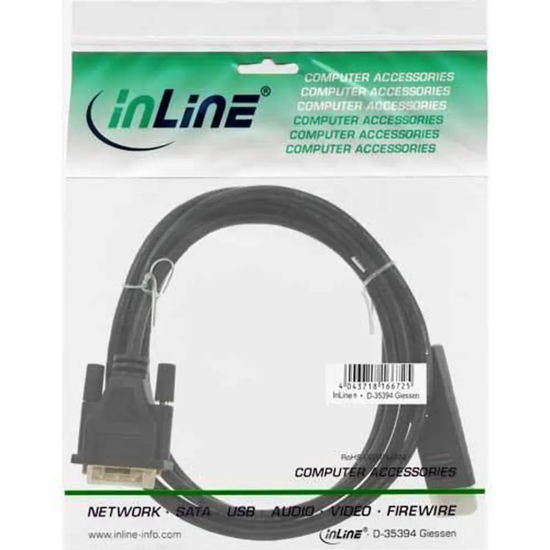 InLine DisplayPort naar DVI Kabel 17113 - 3m - Zwart