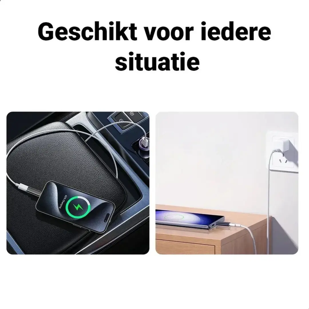 Selected USB-C naar Lightning Adapter - Zwart
