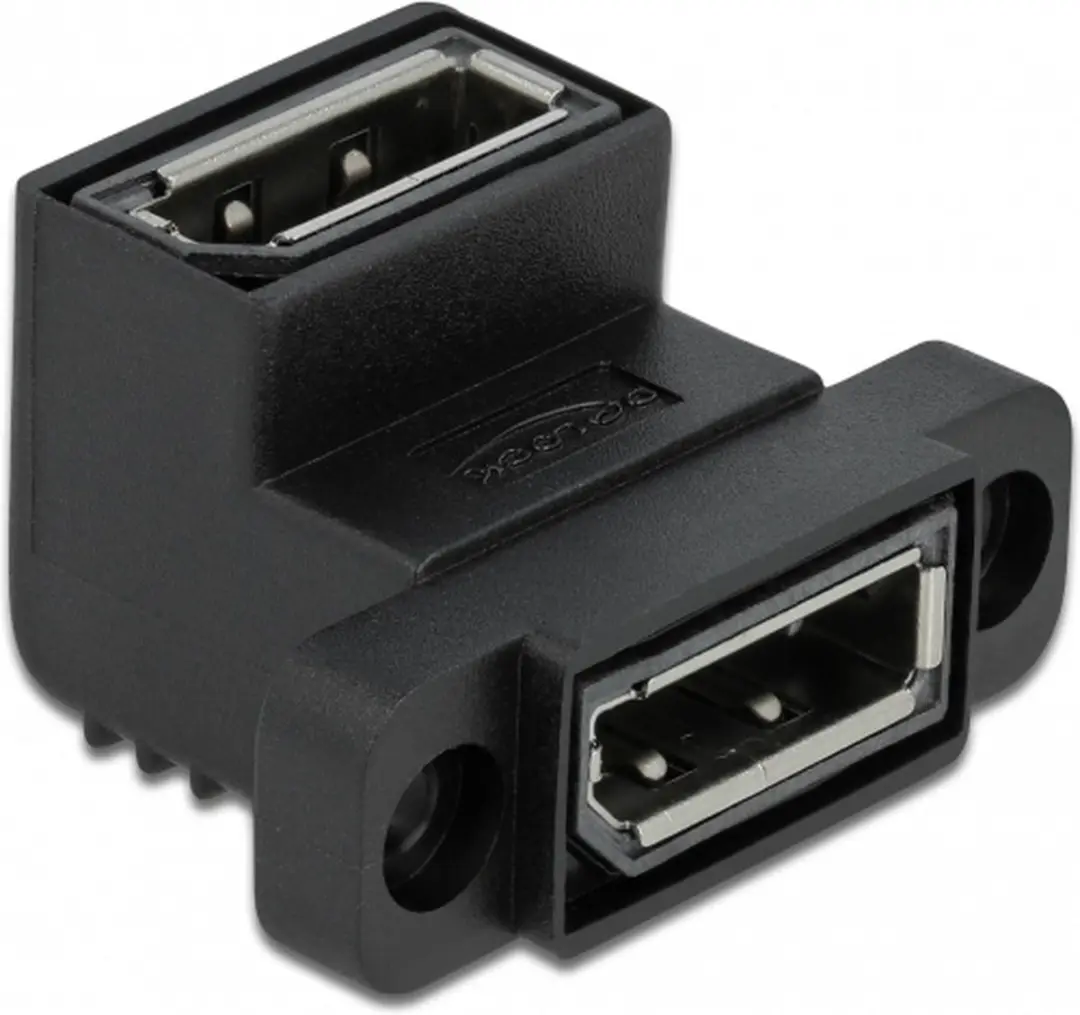 Delock Easy 45 DisplayPort Adapter 90° - Zwart