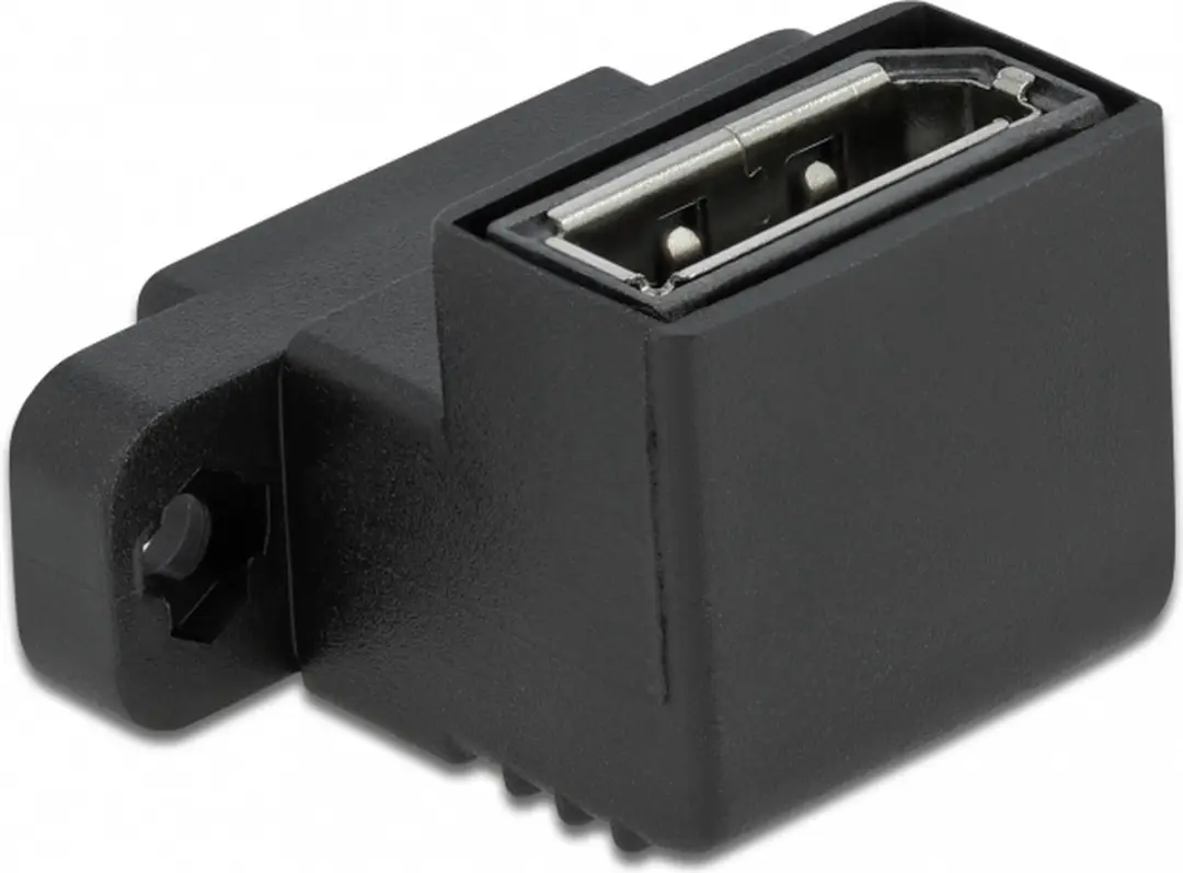 Delock Easy 45 DisplayPort Adapter 90° - Zwart