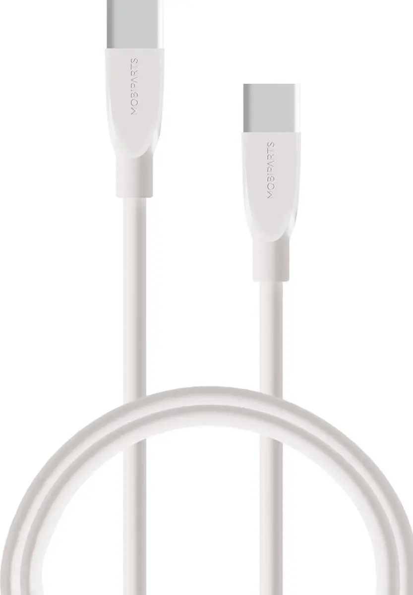 Mobiparts USB-C Kabel 3A/60W 2m - Wit