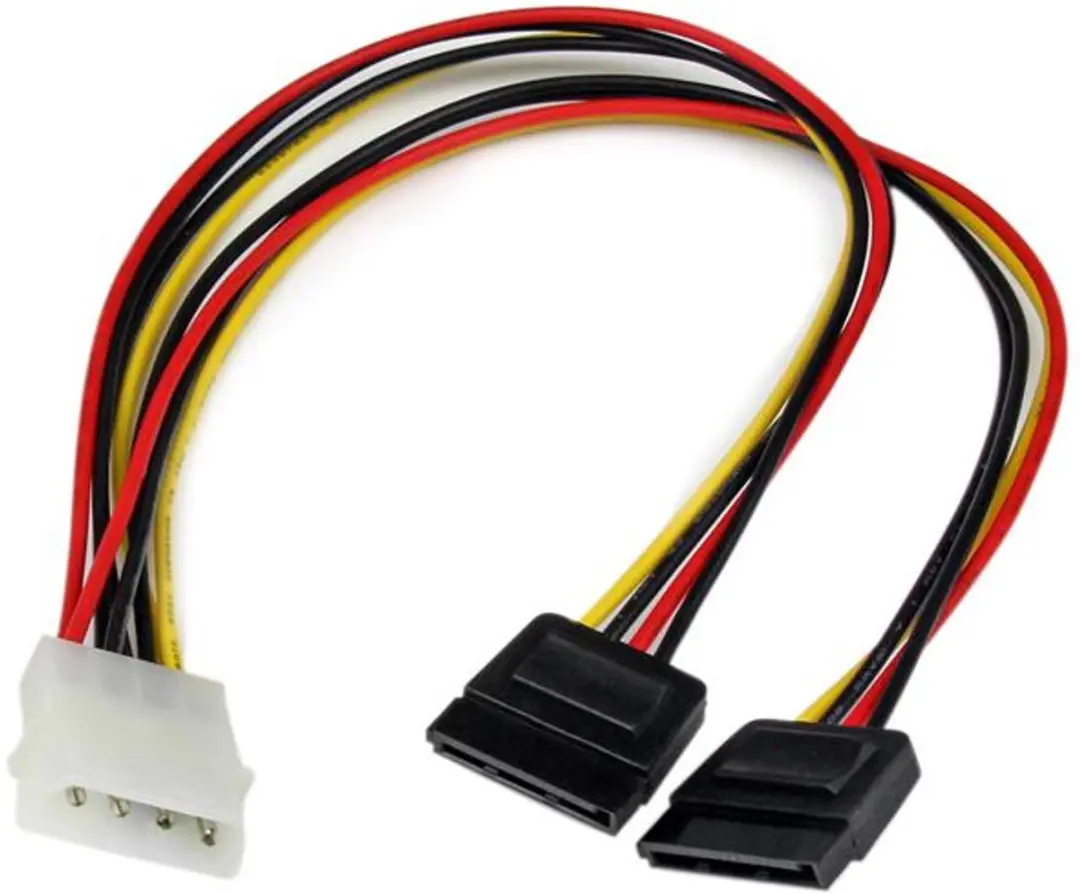 Startech LP4 naar 2x SATA Voedingskabel Y-adapter
