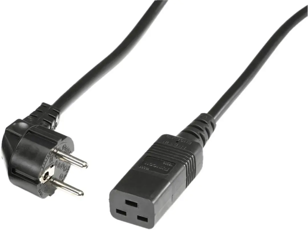 Value IEC320-C19 Geaarde Stroomkabel 16A - 2m
