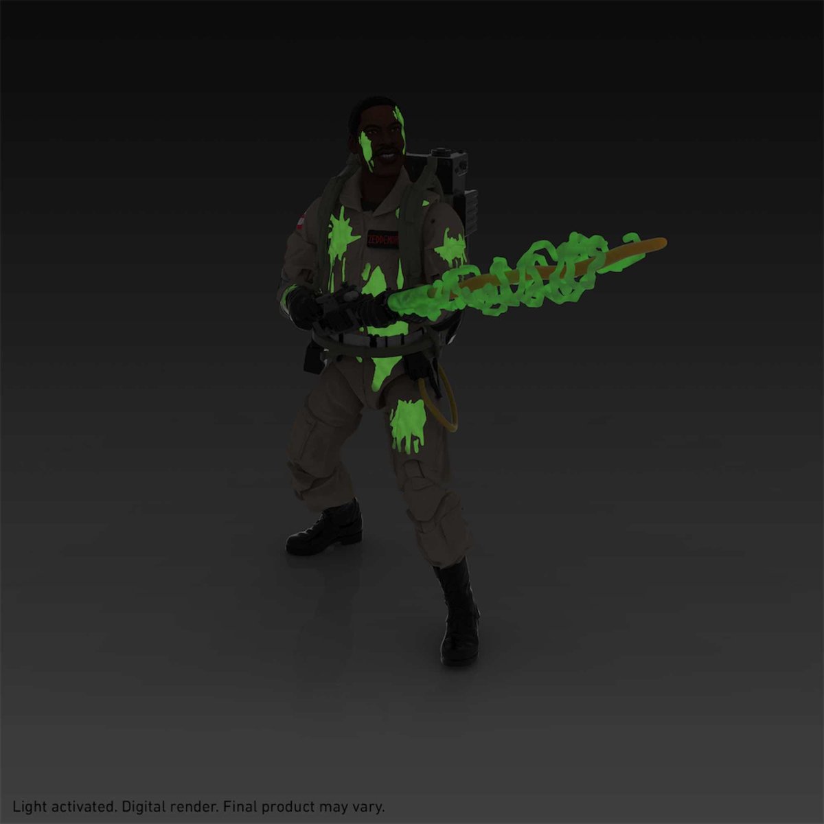 Hasbro Ghostbusters Actiefiguur Glow-in-the-Dark Winston Zeddemore 15 cm Plasma Series 2021 Multicolours
