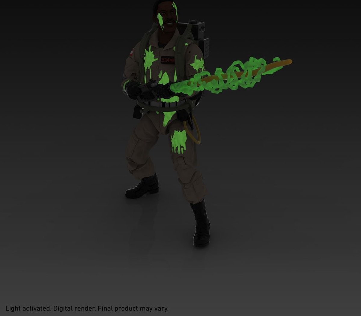 Hasbro Ghostbusters Actiefiguur Glow-in-the-Dark Winston Zeddemore 15 cm Plasma Series 2021 Multicolours