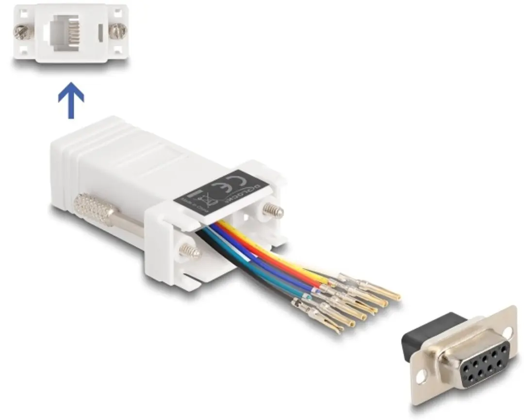 Delock D-Sub 9 naar RJ12 Adapterkit
