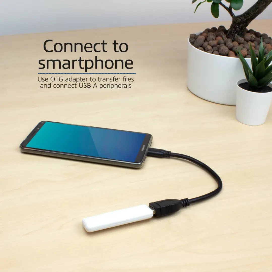 ACT AC7340 USB 3.2 Gen2 OTG Kabel - 0,2m - Zwart