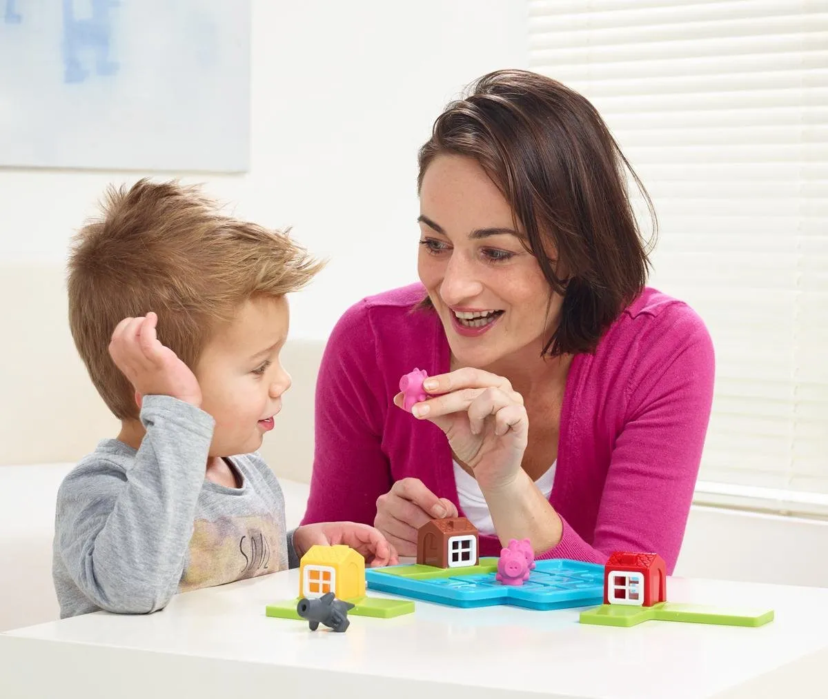SmartGames Drie Kleine Biggetjes SG 023 NL - Puzzelspeel - 48 Opdrachten - afbeelding 6 van 6