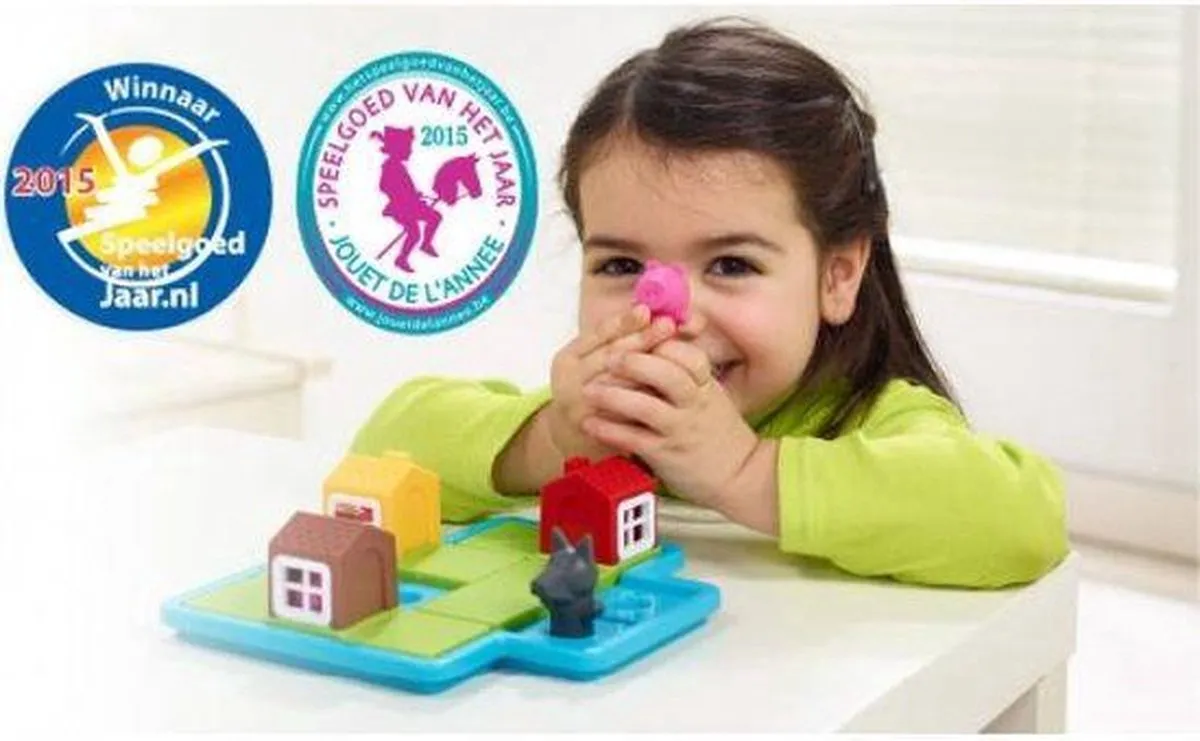 SmartGames Drie Kleine Biggetjes SG 023 NL - Puzzelspeel - 48 Opdrachten