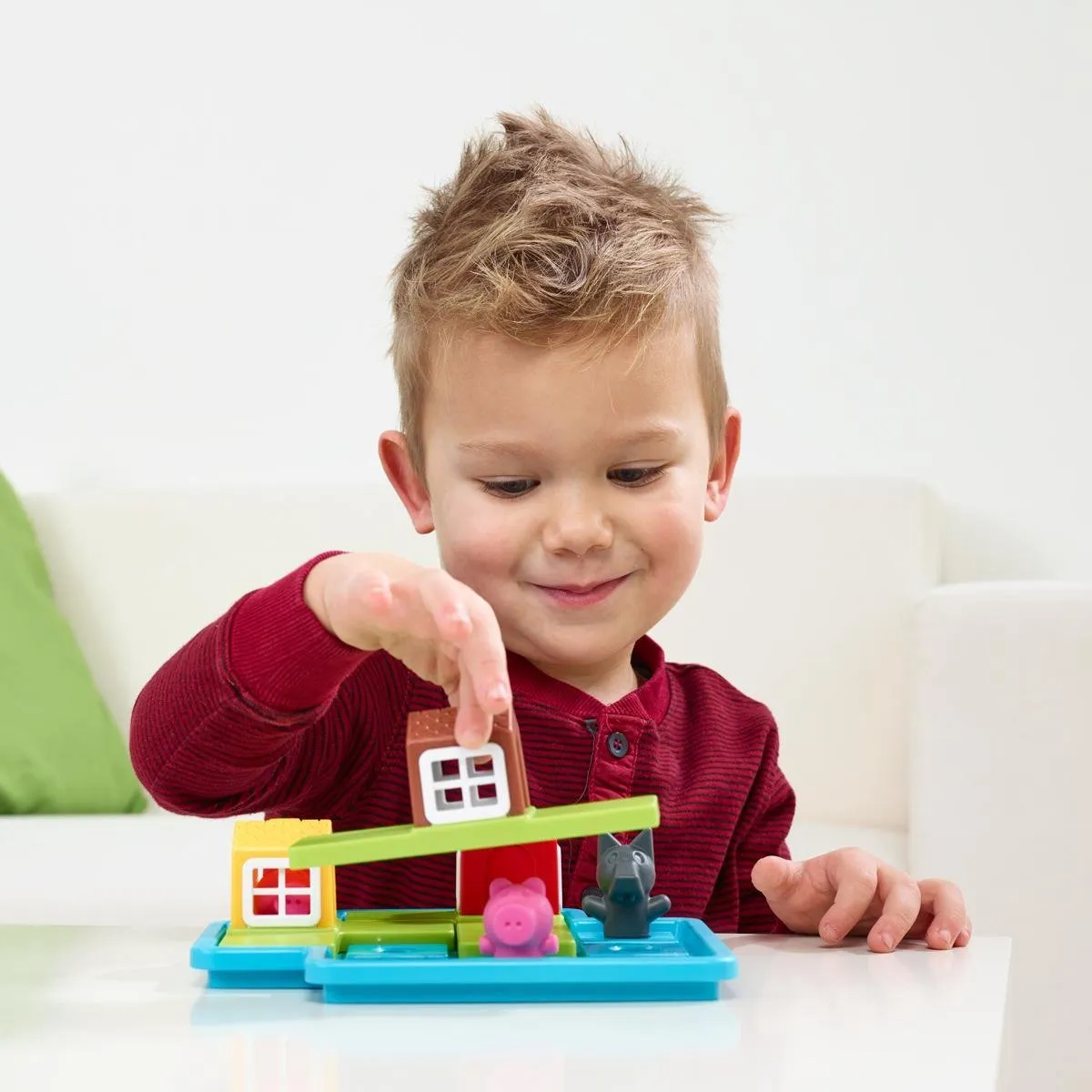 SmartGames Drie Kleine Biggetjes SG 023 NL - Puzzelspeel - 48 Opdrachten