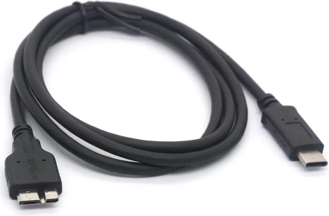 NÖRDIC USBC-101 USB-C naar USB Micro B Kabel 1m - Zwart