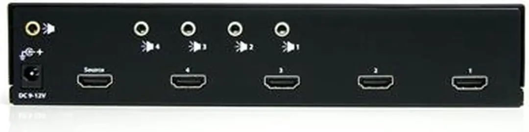 Startech ST124HDMI2 HDMI Splitter 4 Poorten - Zwart