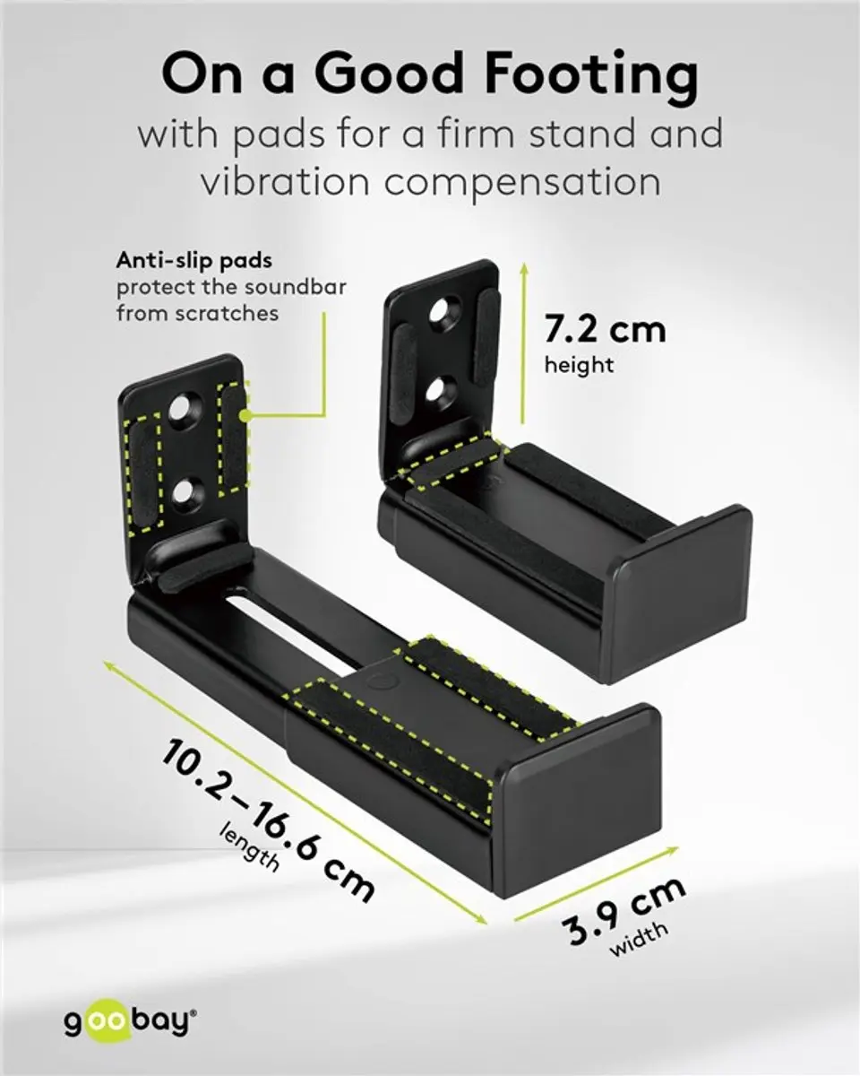 Goobay muurbeugel voor soundbars | universeel