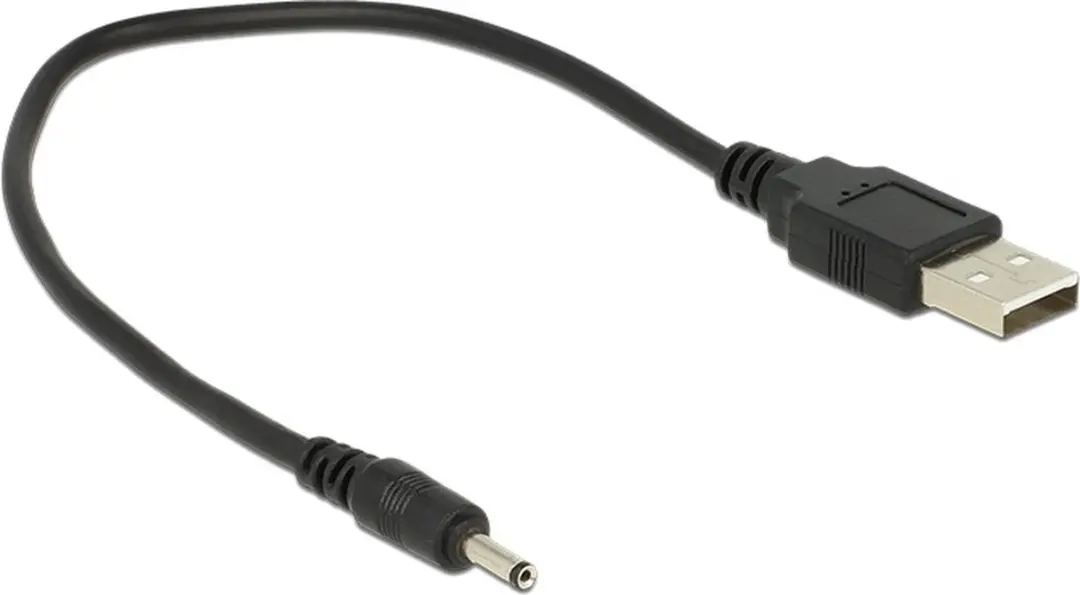 Delock USB-A naar DC 3.0x1.0mm Kabel