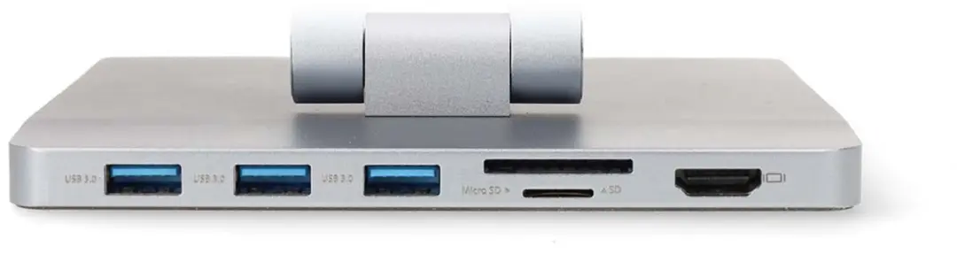 Nedis NBSTND500SI Notebookstandaard 17" - Aluminium - USB-C/HDMI - afbeelding 6 van 6