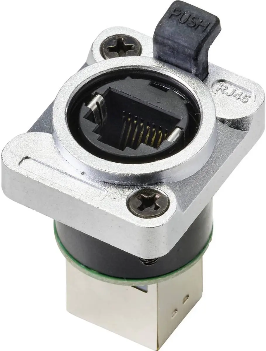 Tru Components TC-9554640 RJ45-dataconnector 8P8C - Nikkel