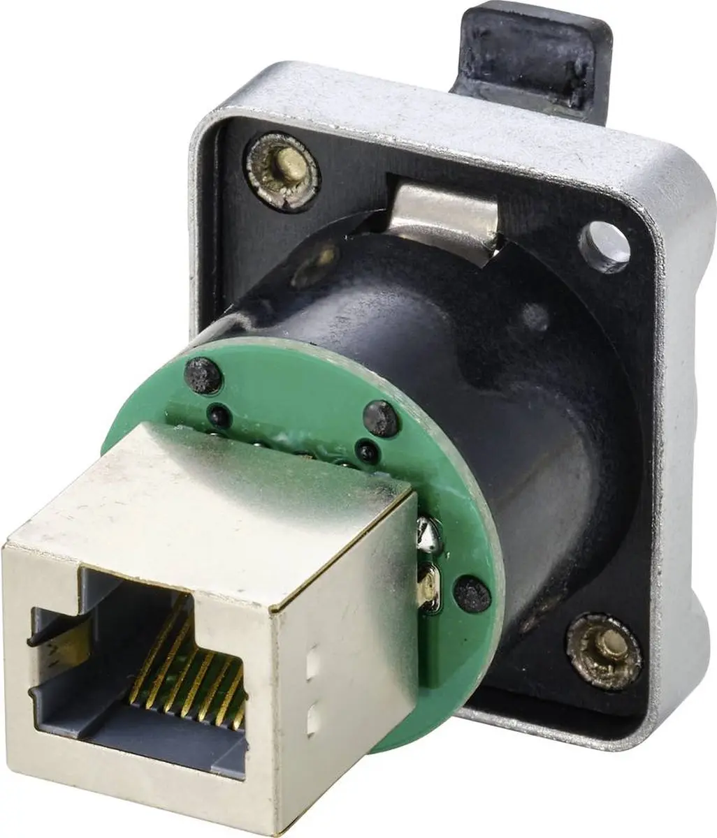 Tru Components TC-9554640 RJ45-dataconnector 8P8C - Nikkel