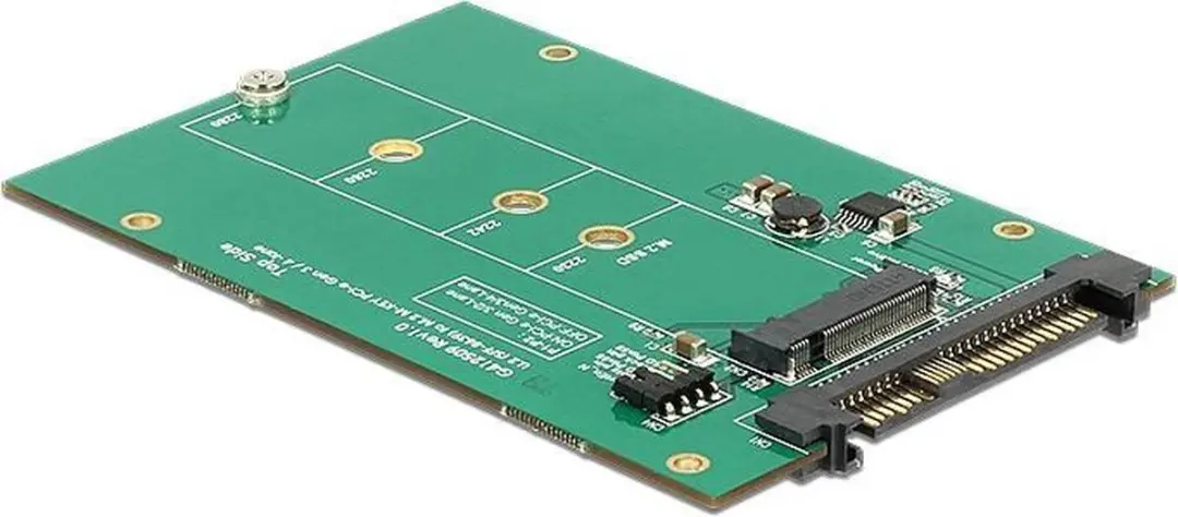 Delock U.2 naar M.2 NVMe Converter 62696 - Groen