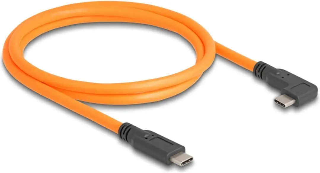 Delock USB 5Gbps Type-C naar Type-C 90° Oranje - 1m