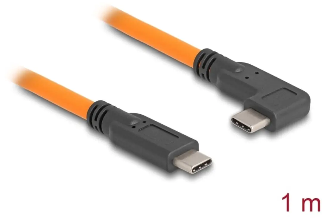 Delock USB 5Gbps Type-C naar Type-C 90° Oranje