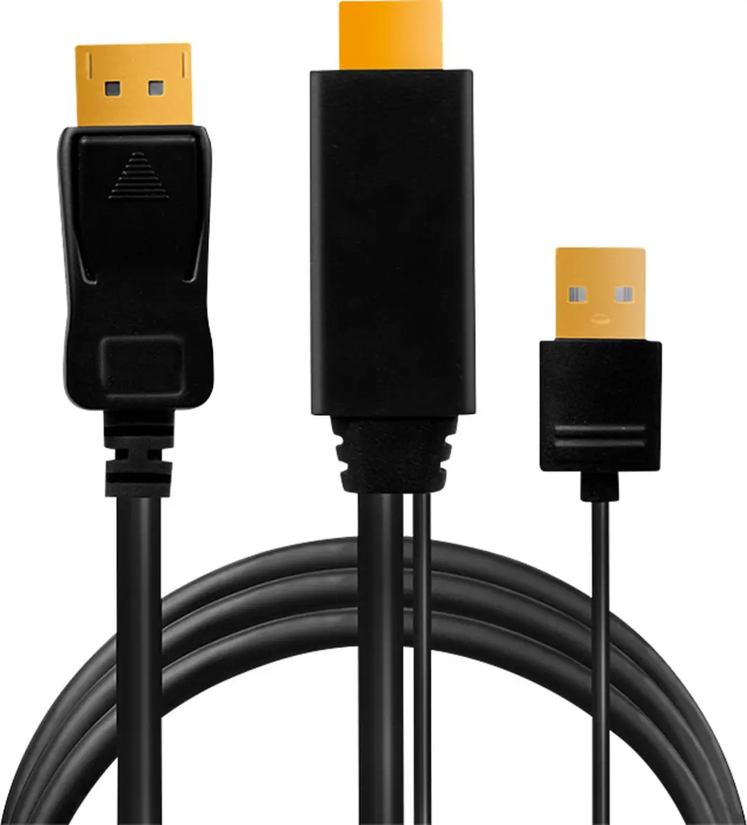 Logilink CH0091 HDMI naar DisplayPort Kabel - 2m - Zwart