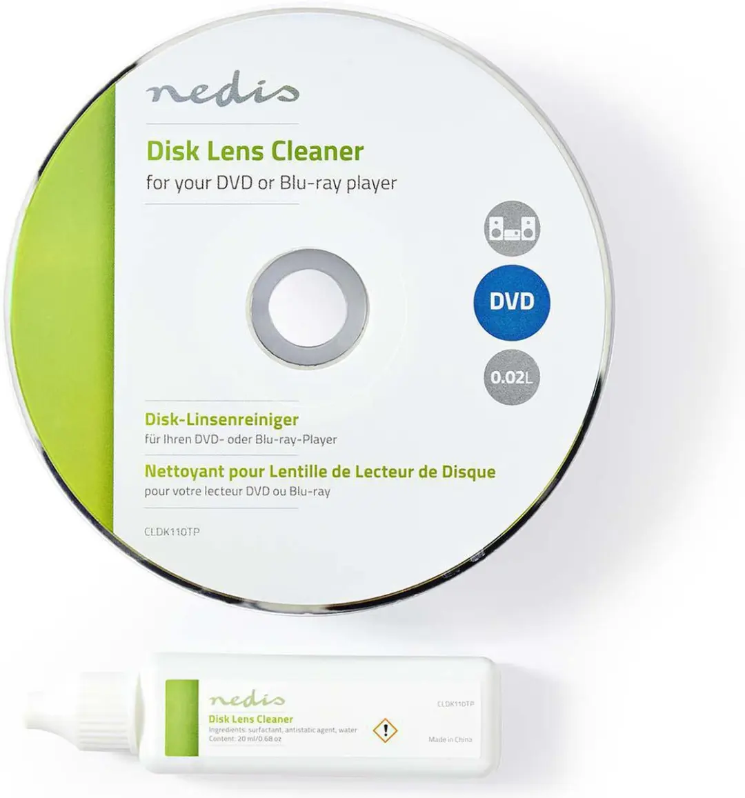 Nedis Disc Lensreiniger CLDK110TP