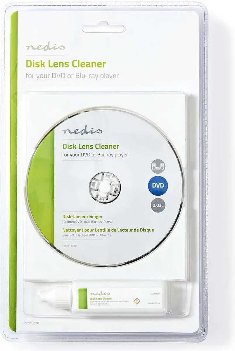 Nedis Disc Lensreiniger CLDK110TP - 20ml