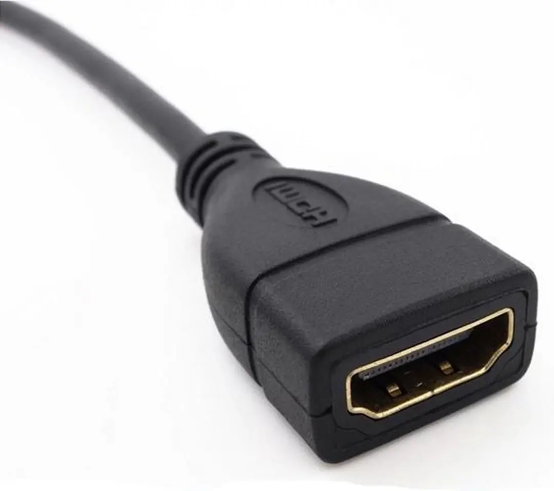 NÖRDIC HDMI-411 HDMI Kabel Male-Female 4K 30Hz 2m - Zwart