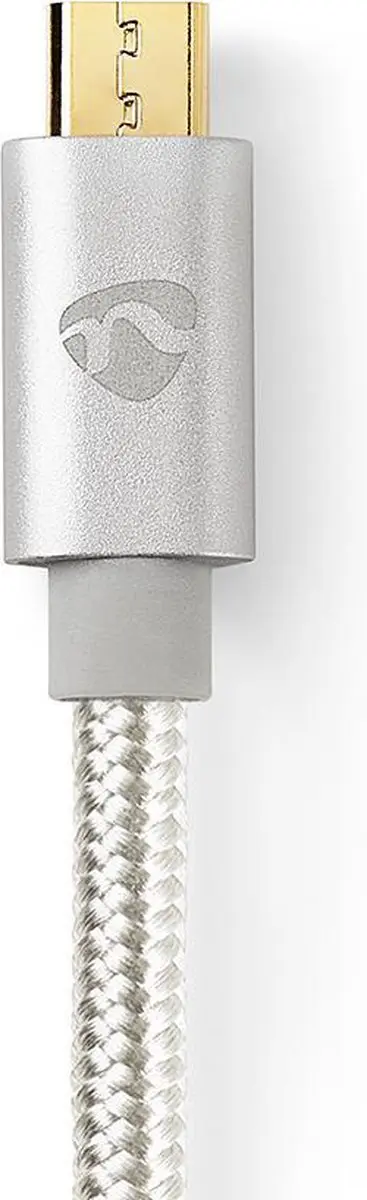 Nedis USB 2.0 USB-C naar Micro-B Kabel 10W 480Mbps 3m - Aluminium
