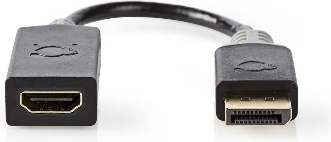 Nedis DisplayPort naar HDMI Kabel 4K@30Hz - 0,2m - Verguld - Antraciet - afbeelding 6 van 6
