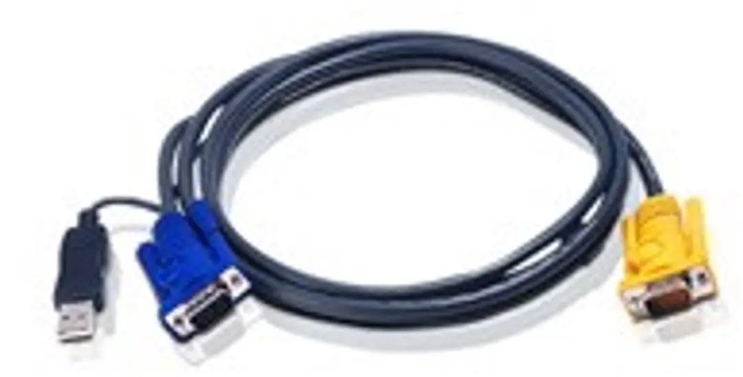 Aten 2L-5202UP KVM Kabel VGA USB - 1,8m - Zwart