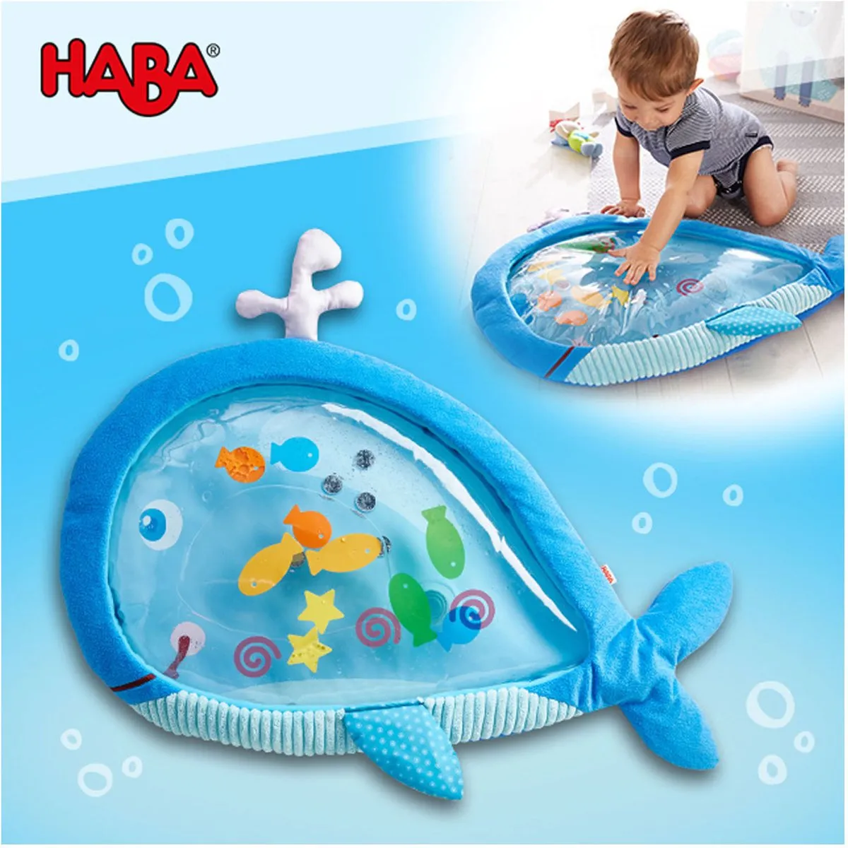 Haba Waterspeelmat Grote Walvis - Multikleur