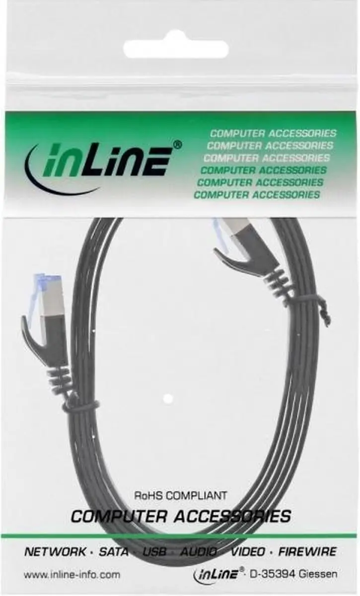 InLine U/FTP Patchkabel CAT6a 1.5m - Zwart
