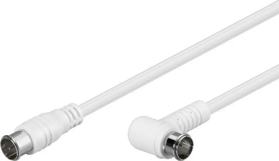 Goobay Angled SAT Antennekabel 80dB - 3,5m - 10 Stuks