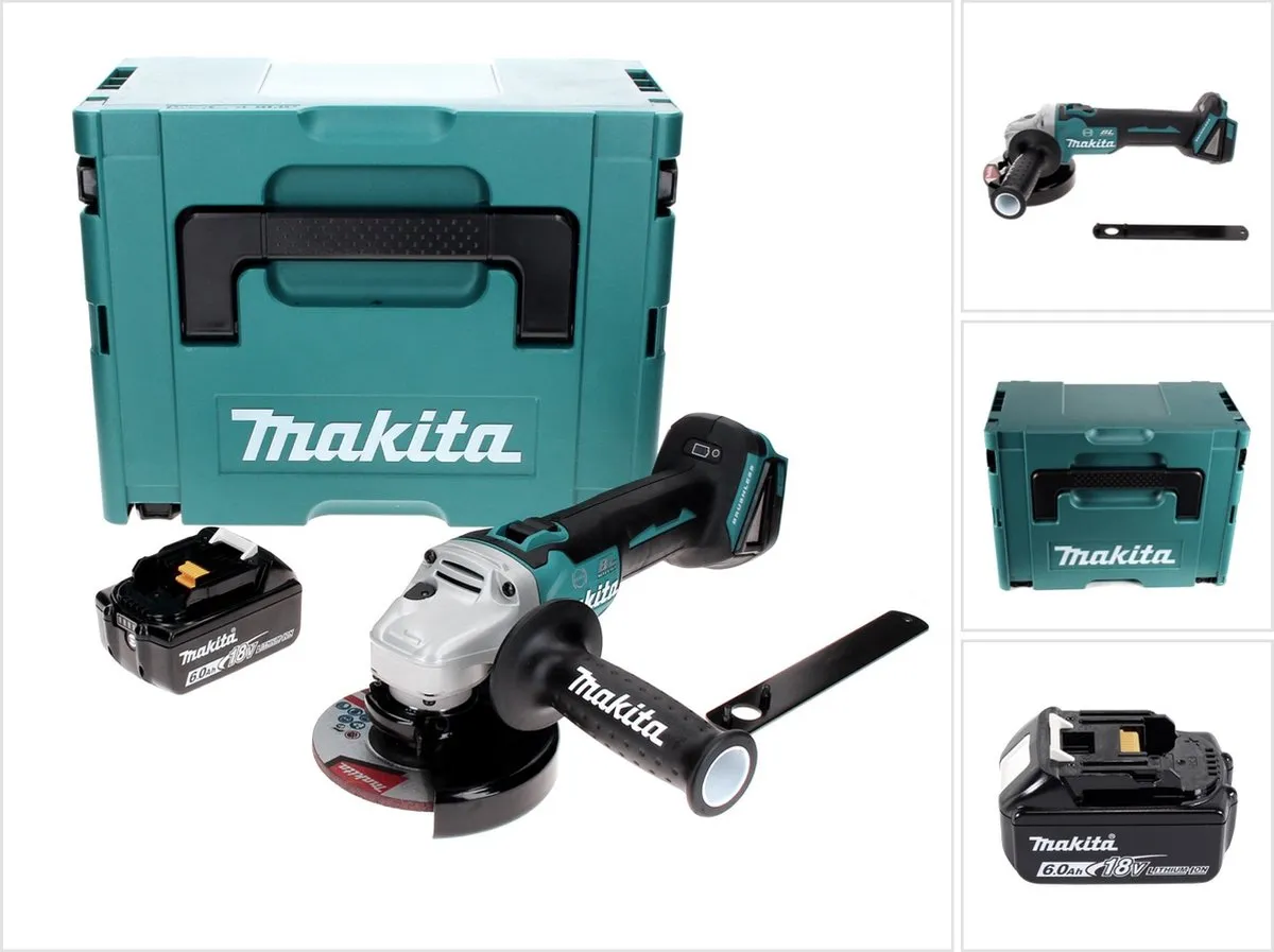 Makita DGA 506 G1J Haakse Slijper 18V 125mm Borstelloos